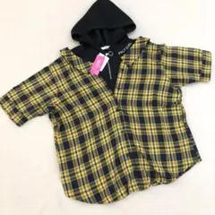 150cm  ピンクラテフード付きトップス　新品　上代3850円