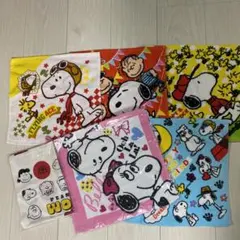 スヌーピー キャラクタータオル ハンドタオル ループ付タオル