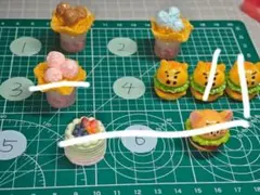 デコレーションパーツセット（アイス・ハンバーガー）