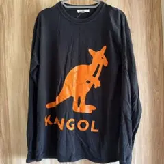 KANGOL ロングスリーブTシャツ ブラック メンズ
