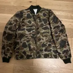 ダウンジャケット迷彩柄かも柄　2way