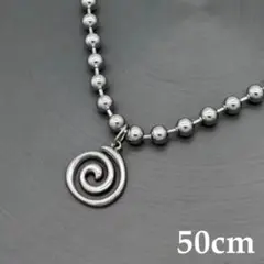 スパイラル ボールチェーンネックレス y2k sol fti starteam