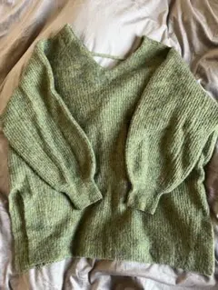 メランジVあきニット