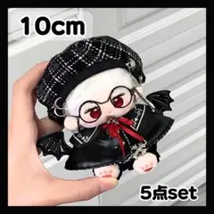 10cm 12㎝ぬい服★ぬいぐるみ服 いつぬい ちびぐるみ 黒 ポンチョ 無属性