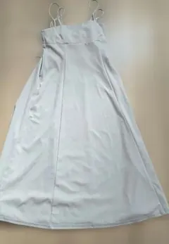 classical elf カットジョーゼットダブルストラップキャミワンピースM