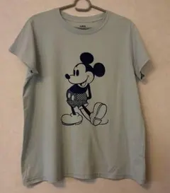 ミッキーマウス Tシャツ XLサイズ ライトブルー