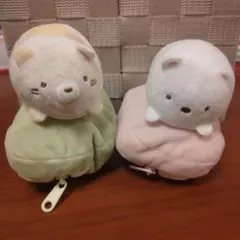 すみっコぐらし 肩乗りエコバッグ ねこ しろくま