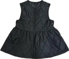 【prose verse(プロズヴェール)】　キルティングパールペプラムジレ