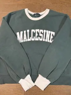 MALCESINE ロゴ スウェット ダークグリーン