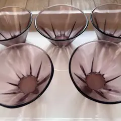 昭和レトロ♪ガラスの器5点セット