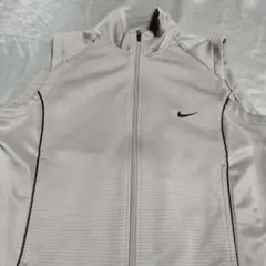 00s ナイキ スウッシュ 刺繍ロゴ Y2K ベスト Мサイズ グレー NIKE