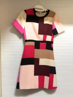 mina triangle半袖ひざ丈 ワンピース [希少] - メルカリ