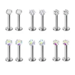 ラブレットスタッドピアス ボディピアス シンプル ハート 星 丸 ステンレス