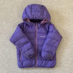 mont-bell ダウンコート パープル　キッズ110cm