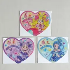 キミとアイドルプリキュア ハートクリアコースター 3枚セット かっぱ寿司