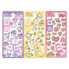 正規品 平成はっぴーフォンステッカー 日焼けキティ サンリオキャラ セット