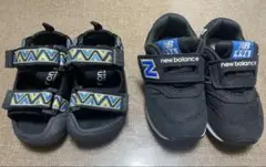 【New Balance 】ニューバランス996 スニーカー ブラック+サンダル