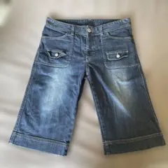 レディースデニムハーフジーンズ