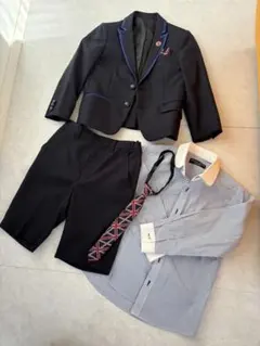 フォーマルキッズ服セット（ジャケット・パンツ・シャツ・ネクタイ）