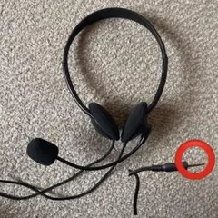 エレコム有線ヘッドセット/両耳オーバーヘッド/小型/4極/1.8m/ブラック