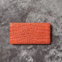 Spick & Span 長財布 オレンジ クロコ型押しのサムネイル