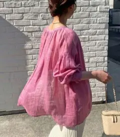 コラージュガリャルダガランテ ラミー2WAYシアーブラウス　ピンク