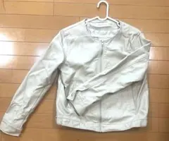 ライトベージュジャケット レザー系 秋服