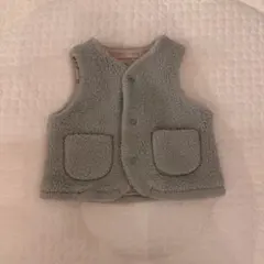 ユニクロ　UNIQLO ベビーアウター　ボアフリースベスト　70cm