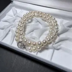 美品✨ テリ最強 あこや真珠 7.5-8.0mm ネックレス パール 本真珠
