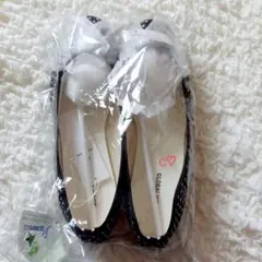 グローバルワーク バレエシューズ ドット #黒のサムネイル