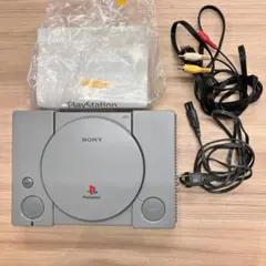【印刷物完備】初代プレイステーション 本体 SCPH-5500 箱・説・ケーブル