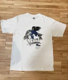 90s Vintage ANDAZIA USA製アートT ホワイト　エッシャー