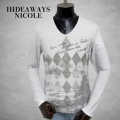 HIDEAWAYS NICOLE ロンT 長袖カットソー　長袖Tシャツ　白のサムネイル