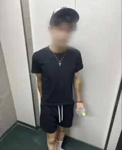 lenくん着用　GUハーフパンツ　ブラック　グレー２点セットのサムネイル
