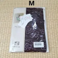 美光　癒しの工房　マイクロテンセル　レーシーハイネック長袖T/ワインM日本製