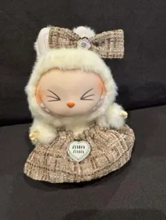新品未使用　LABUBU ラブブ ワンピース　リボン　セット　コスチューム　茶
