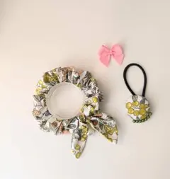 リボン付き.シュシュ