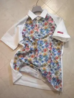 新品定価5万円 ランバン Lサイズ ハイネック 半袖シャツ パンツ