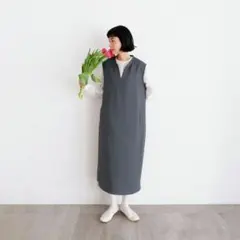 美品　オローネ　バックボタンロングワンピース　ノースリーブ 楽天市場】リネンワンピース ノースリーブ レディース 夏