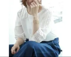 ★earth music&ecology レースプルオーバー