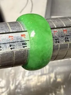 朝市 ミャンマー氷種翡翠指輪22号 - メルカリ