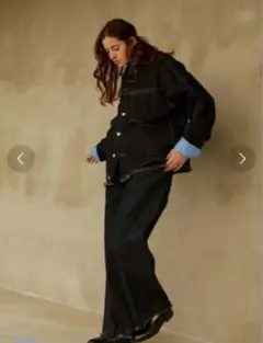 soerte デニムセットアップ　denim インディゴブルー