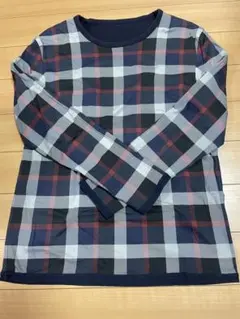 ネイビー 長袖カットソー