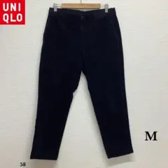 UNIQLO『ユニクロ』 アンクルパンツ コーデュロイ【M】ネイビー 紺
