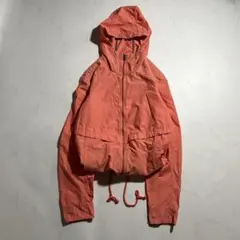 archive Columbia コットン ナイロンジップパーカ オレンジ 丸紐