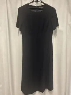 値段相談可●受験用 冠婚葬祭用 濃紺 シンプル ワンピース 5点セット　未使用有