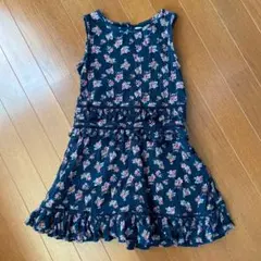 ギャップキッズ　ネイビー花柄ワンピース　130