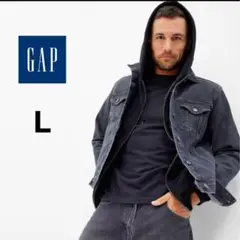 GAP アイコン デニムジャケット　ブラックＬサイズ