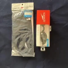 speedoゴーグル+スイムキャップセット