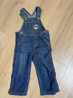 DOUBLE.B デニムオーバーオール Mサイズ